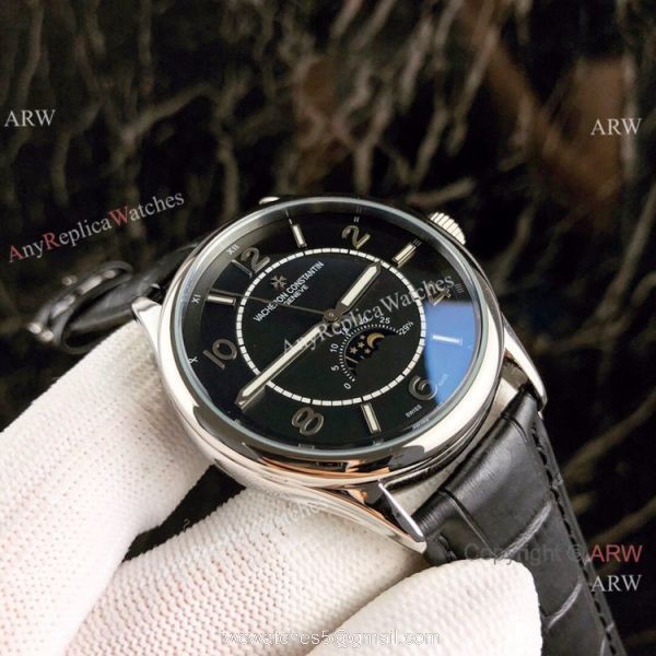 Copy Vacheron Constantin Moon phase Men Watches Silver Dial Copy Vacheron Constantin Moon phase Men Watches Silver Dial