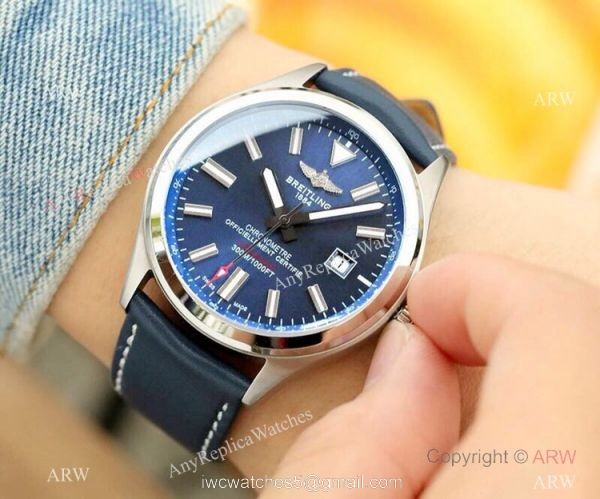 2019 Replica Breitling Avenger Men Watch SS Blue Dial Blue Leather strap 2019 Replica Breitling Avenger Men Watch SS Blue Dial Blue Leather strap