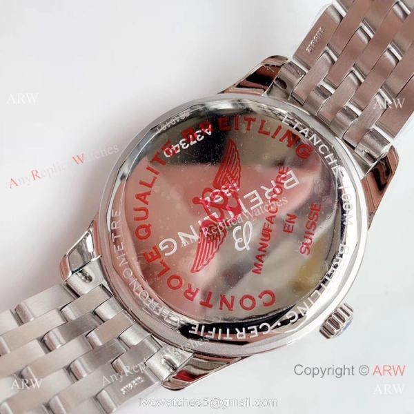 Swiss Grade A Breitling Premier Replica Watch Stainless Steel Blue Face Swiss Grade A Breitling Premier Replica Watch Stainless Steel Blue Face