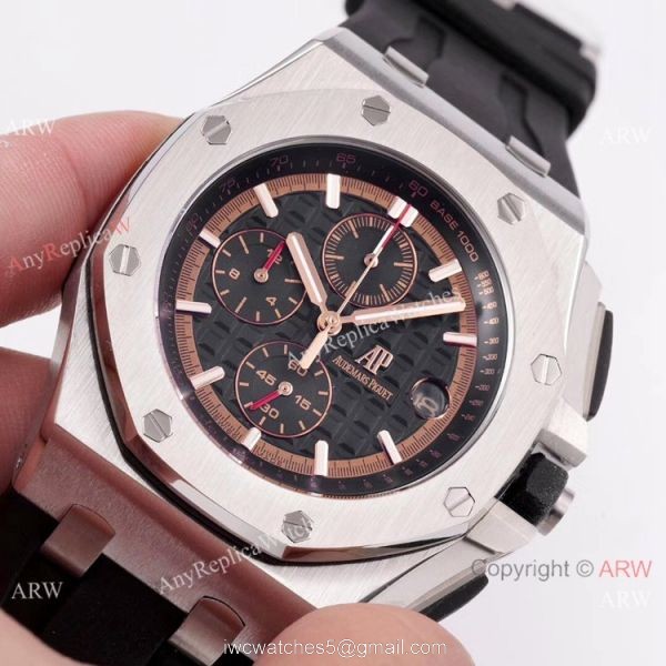 Copy Audemars Piguet Royal Oak Offshore SS BlackRed Face watch New Style Copy Audemars Piguet Royal Oak Offshore SS BlackRed Face watch New Style