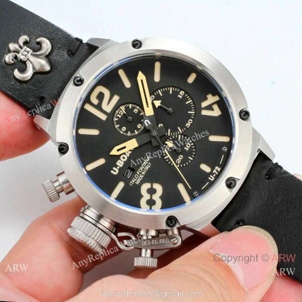Best Replica U-Boat Classico U-72 Chronograph watches SS Yellow Leather Strap Best Replica U-Boat Classico U-72 Chronograph watches SS Yellow Leather Strap