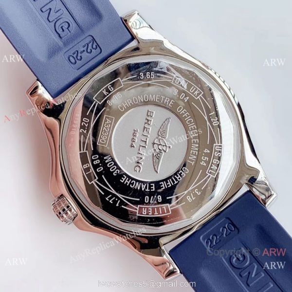 GF Factory Copy Breitling Avenger II GMT 2836 watch Blue Dial Blue Rubber Band GF Factory Copy Breitling Avenger II GMT 2836 watch Blue Dial Blue Rubber Band