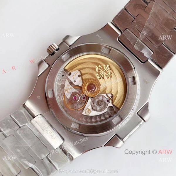 Swiss Grade 1 Copy Patek Philippe Nautilus Stainless steel Grey Face watch 40.5mm Swiss Grade 1 Copy Patek Philippe Nautilus Stainless steel Grey Face watch 40.5mm