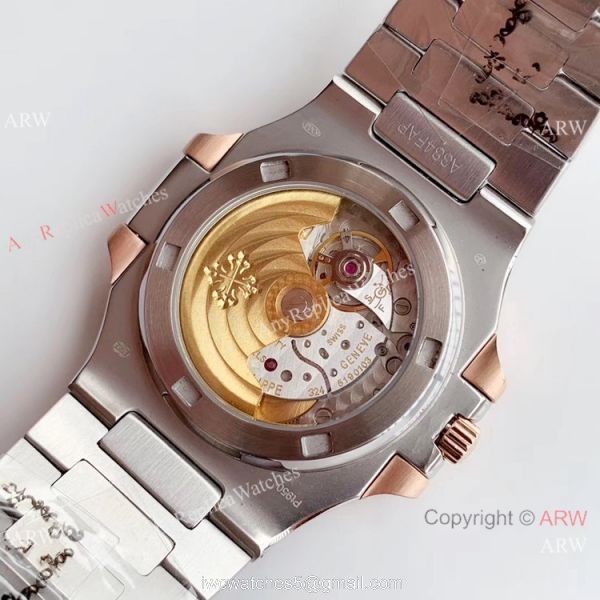 Swiss Grade One Copy Patek Philippe Nautilus watch 2-Tone Rose Gold Blue Dial Swiss Grade One Copy Patek Philippe Nautilus watch 2-Tone Rose Gold Blue Dial