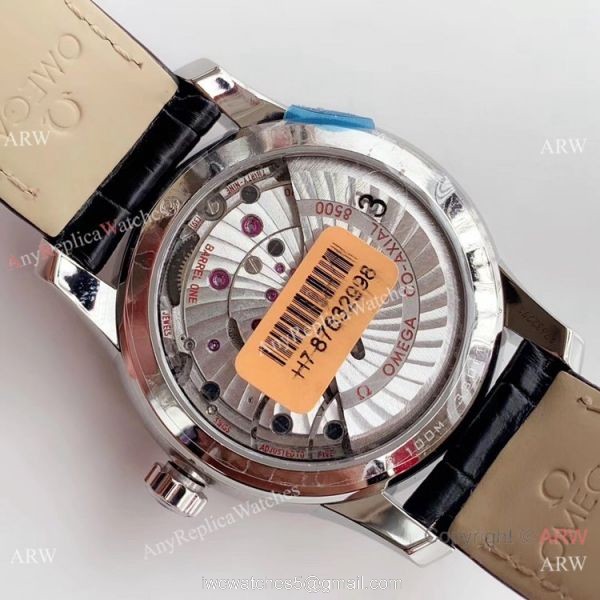 VS Factory Omega De Ville Co-Axial Men Watch Blue Dial Blue Leather Strap VS Factory Omega De Ville Co-Axial Men Watch Blue Dial Blue Leather Strap