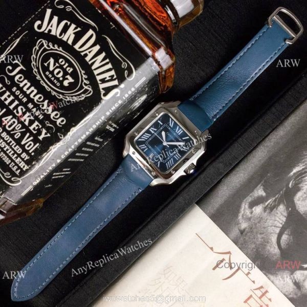 New Cartier Watches 2019 Santos de Cartier Blue Dial Automatic watch New Cartier Watches 2019 Santos de Cartier Blue Dial Automatic watch