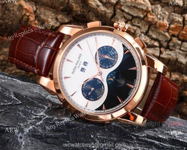 Fake Patek Philippe Geneve Grand Complications Watch Black White Dial Fake Patek Philippe Geneve Grand Complications Watch Black White Dial