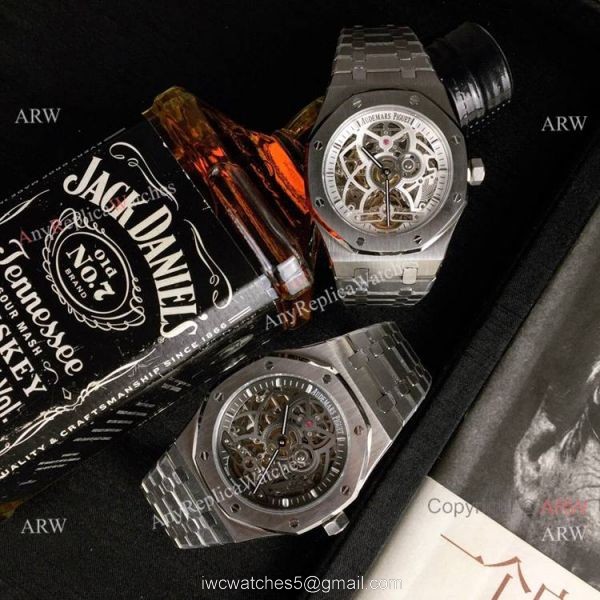 Fake AP Skeleton Royal Oak Stainless Steel 43mm Watch Fake AP Skeleton Royal Oak Stainless Steel 43mm Watch