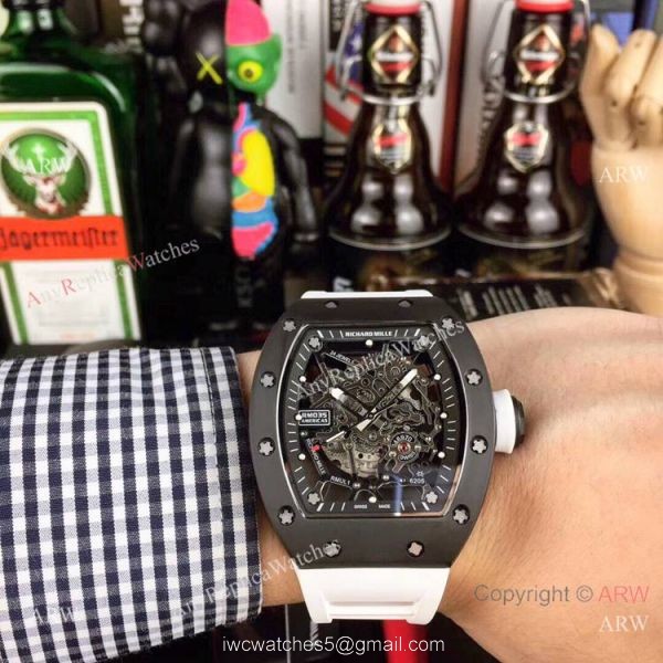 Richard Mille AAA Watches RM035 AMERICAS Red Rubber Strap Richard Mille AAA Watches RM035 AMERICAS Red Rubber Strap