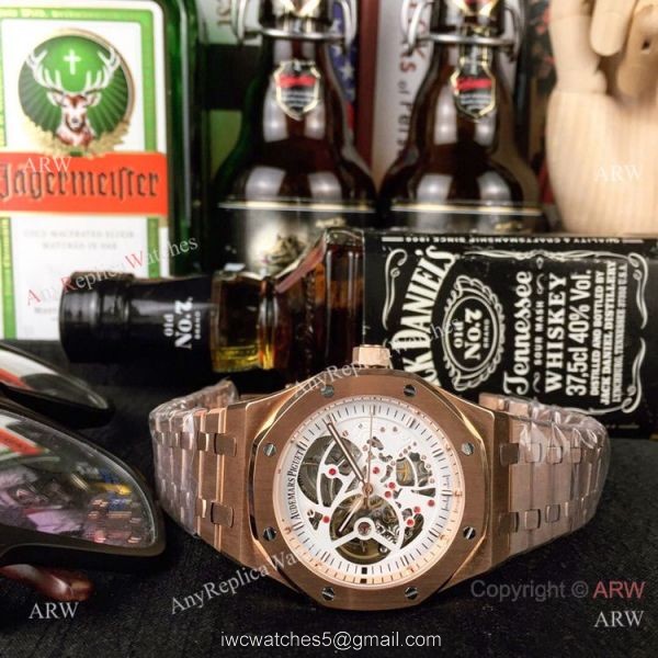 Copy Audemars Piguet Royal Oak Skeleton Rose Gold Watch 44mm Copy Audemars Piguet Royal Oak Skeleton Rose Gold Watch 44mm