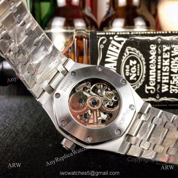 Audemars Piguet Royal Oak Stainless Steel Black Dial Fake AP Skeleton Watch Audemars Piguet Royal Oak Stainless Steel Black Dial Fake AP Skeleton Watch