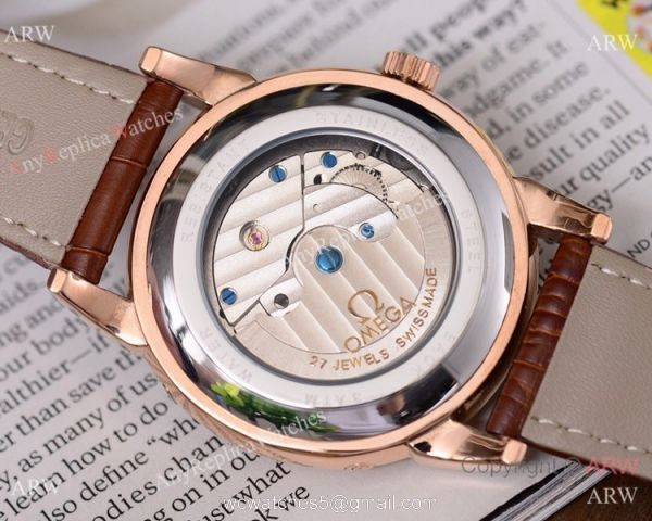 Buy Replica Omega Grand Complications Watches SS Brown Leather Strap Buy Replica Omega Grand Complications Watches SS Brown Leather Strap
