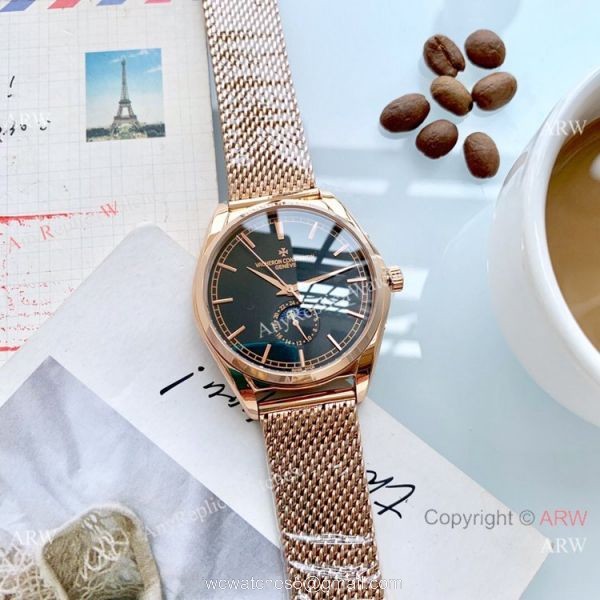 Vacheron Constantin Replika Watch Rose Gold Moonphase Vacheron Constantin Replika Watch Rose Gold Moonphase