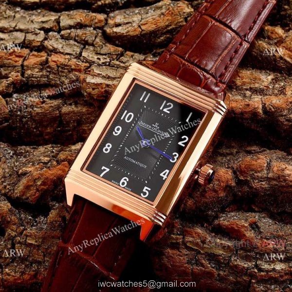 New Copy Jaeger-LeCoultre Reverso Classic 46mm Watch Stainless Steel Black Face New Copy Jaeger-LeCoultre Reverso Classic 46mm Watch Stainless Steel Black Face