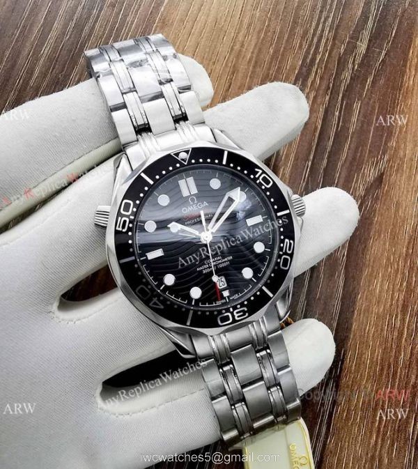 Copy Omega Seamaster Diver 300M James Bond Replica Watch Stainless Steel Blue Bezel Copy Omega Seamaster Diver 300M James Bond Replica Watch Stainless Steel Blue Bezel