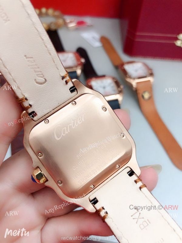 Clone Cartier Santos de Rose Gold Quartz Watch Japan Grade Clone Cartier Santos de Rose Gold Quartz Watch Japan Grade