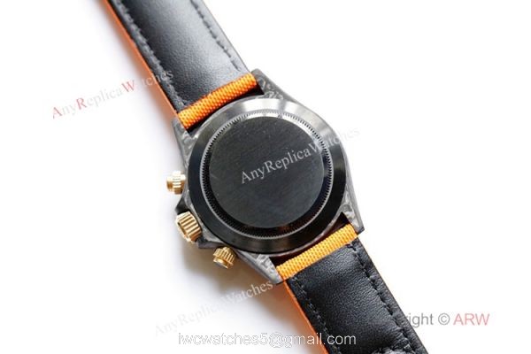 1:1 Best Edition Rolex Daytona Carbon Fiber Orange Rubber Strap Watch 7750 Movement 1:1 Best Edition Rolex Daytona Carbon Fiber Orange Rubber Strap Watch 7750 Movement