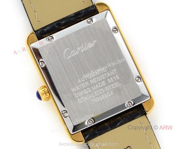 (ER) Cartier Tank Solo W5200027 Automatic Black Roman Dial Watches Super Clone (ER) Cartier Tank Solo W5200027 Automatic Black Roman Dial Watches Super Clone
