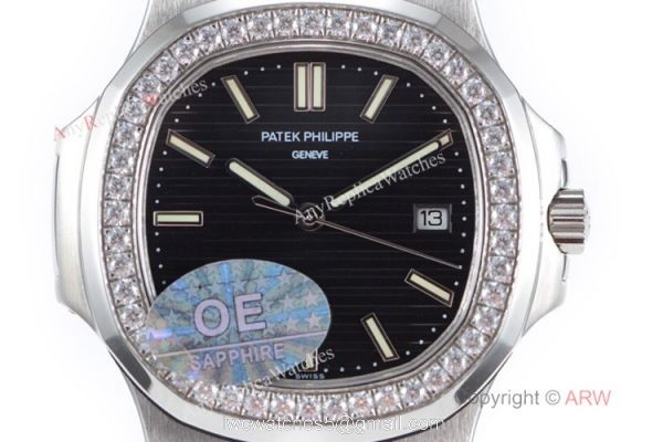 OE Factory Best Replica Patek Philippe 5711 G Nautilus SS Diamond Watches OE Factory Best Replica Patek Philippe 5711 G Nautilus SS Diamond Watches