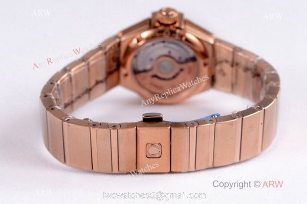 Swiss Copy Omega Constellation Rose Gold 27mm lady Watch 8521 Movement Swiss Copy Omega Constellation Rose Gold 27mm lady Watch 8521 Movement