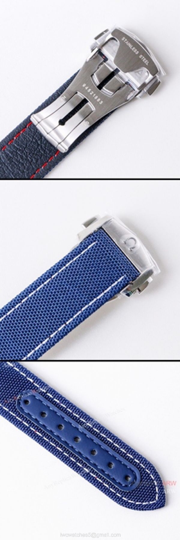 (VS)Swiss Copy OMEGA Seamaster Aqua Terra RYDER CUP Watch Blue Leather Strap (VS)Swiss Copy OMEGA Seamaster Aqua Terra RYDER CUP Watch Blue Leather Strap