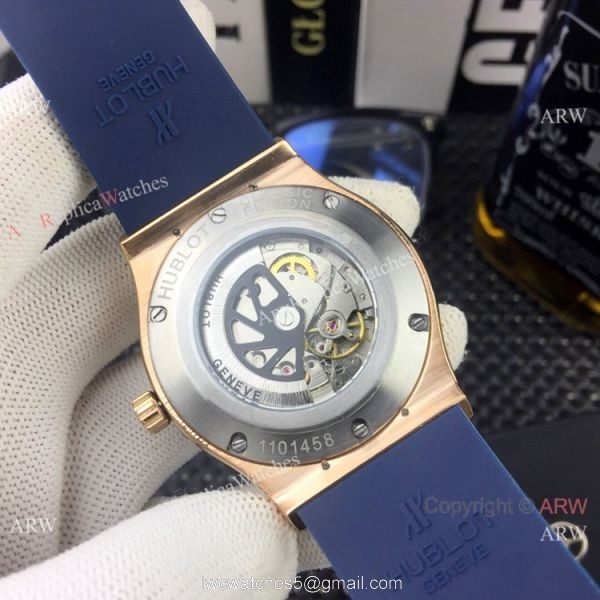 Copy Hublot Classic Fusion Skeleton Face Rose Gold Watch 2019 New Copy Hublot Classic Fusion Skeleton Face Rose Gold Watch 2019 New