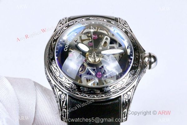 New Replica Corum Watches Corum Bubble Squelette SS Tattoo Watch 45mm New Replica Corum Watches Corum Bubble Squelette SS Tattoo Watch 45mm
