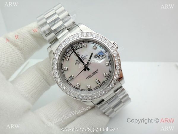 Rolex Day Date II Diamond Bezel 41mm Rolex President Replica Watch Rolex Day Date II Diamond Bezel 41mm Rolex President Replica Watch
