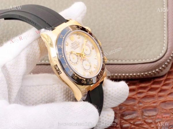 Swiss 4130 JH Factory Rolex Cosmograph Daytona Rubber Band Watch / Rolex Oysterflex Replica Watch Swiss 4130 JH Factory Rolex Cosmograph Daytona Rubber Band Watch / Rolex Oysterflex Replica Watch