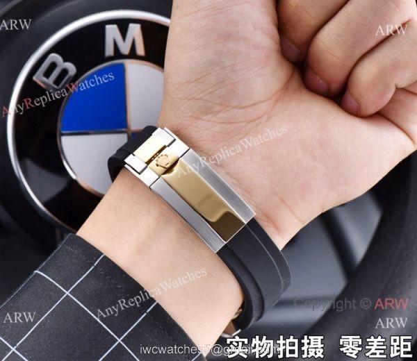 Rolex Submariner Clone Two Tone Black Rubber Strap Watch 41mm Rolex Submariner Clone Two Tone Black Rubber Strap Watch 41mm