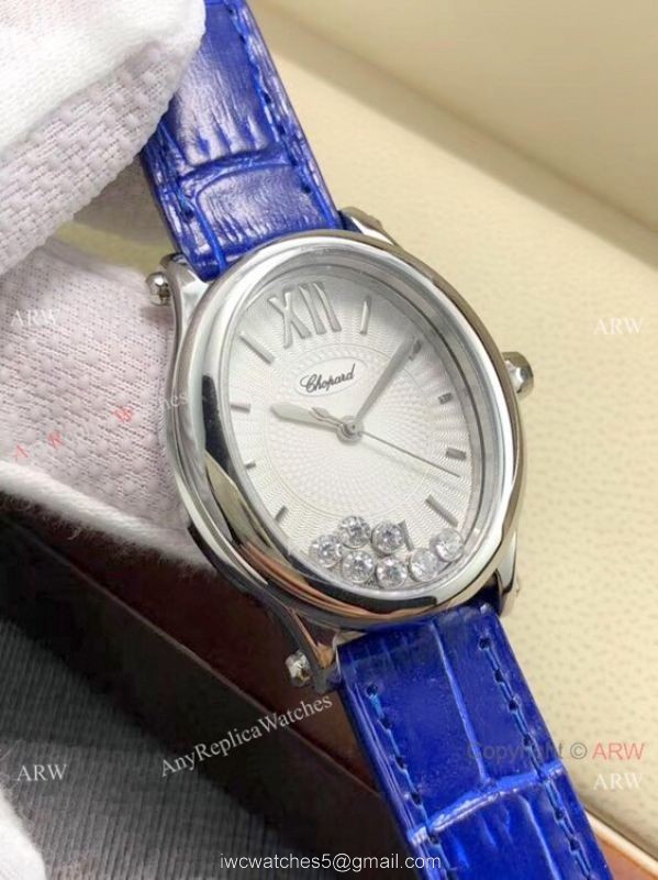 New Replica Chopard Happy Sport Oval White MOP Dial Watch Women New Replica Chopard Happy Sport Oval White MOP Dial Watch Women