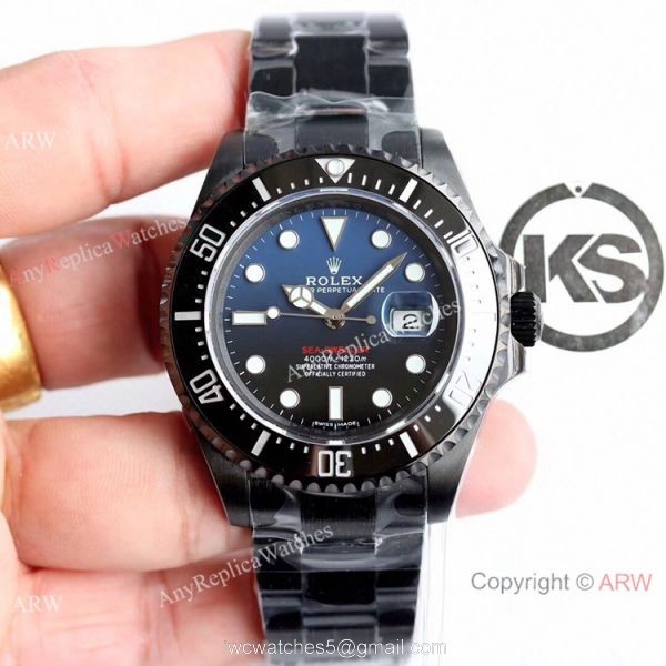 Rolex Sea Dweller 50th Anniversary Replica Watch D Blue Dial Black PVD KSF ETA2824 Rolex Sea Dweller 50th Anniversary Replica Watch D Blue Dial Black PVD KSF ETA2824