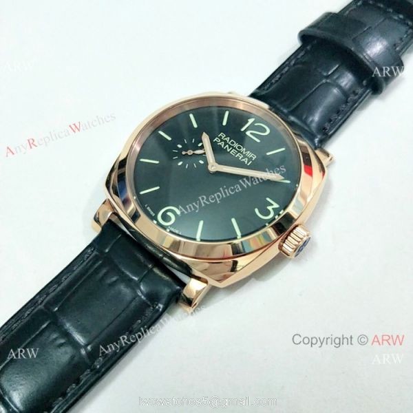 Fake Panerai Radiomir Rose Gold Black Dial 45mm Watch PAM00575 Fake Panerai Radiomir Rose Gold Black Dial 45mm Watch PAM00575