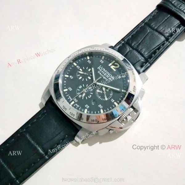 Panerai Luminor Daylight Automatic Watch SS Black Dial Panerai Luminor Daylight Automatic Watch SS Black Dial