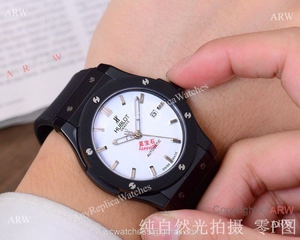 Copy Hublot Classic Fusion 42mm Watch SS Black Bezel Copy Hublot Classic Fusion 42mm Watch SS Black Bezel