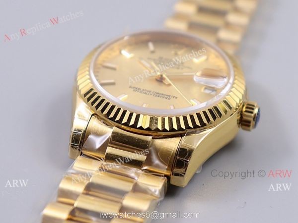 (TW Factory) Rolex Datejust 31mm Midsize Watch Yellow Gold President (TW Factory) Rolex Datejust 31mm Midsize Watch Yellow Gold President