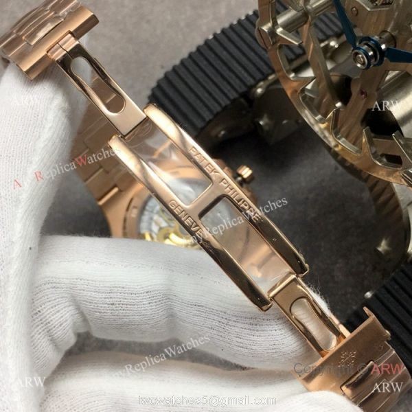 Swiss Grade Copy Patek Philippe Nautilus GBF CAL.324 Rose Gold White Dial Watch Swiss Grade Copy Patek Philippe Nautilus GBF CAL.324 Rose Gold White Dial Watch