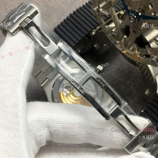 Swiss Copy Patek Philippe Nautilus SS Black Dial 40MM Watch GB Factory Swiss Copy Patek Philippe Nautilus SS Black Dial 40MM Watch GB Factory