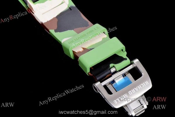 KV Factory Richard Mille RM 011 Black Kite Replica Watches With Camouflage Rubber Strap KV Factory Richard Mille RM 011 Black Kite Replica Watches With Camouflage Rubber Strap