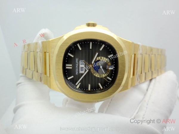 Copy Patek Philippe Nautilus Annual Calendar Moonphase Watch Yellow Gold Copy Patek Philippe Nautilus Annual Calendar Moonphase Watch Yellow Gold