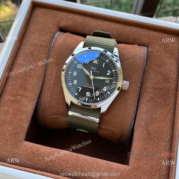 Nice Quality Replica IWC Big Pilots Spitfire Watches Black Face Nice Quality Replica IWC Big Pilots Spitfire Watches Black Face