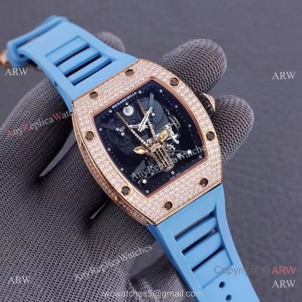 Swiss Quality Replica Richard Mille Goat Mask Automatic Watches Rose Gold Swiss Quality Replica Richard Mille Goat Mask Automatic Watches Rose Gold