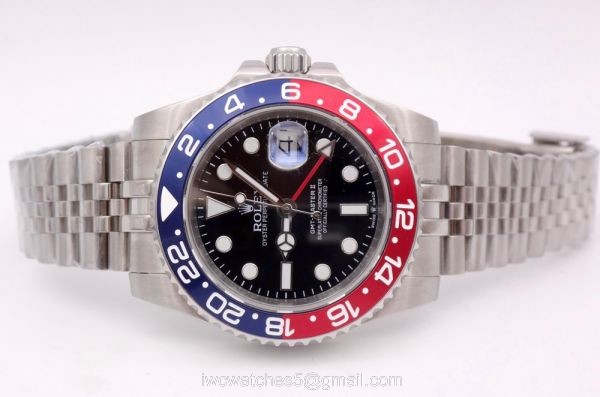 Rolex GMT Master II PEPSI Replica Watch Stainless Steel Jubilee Strap Rolex GMT Master II PEPSI Replica Watch Stainless Steel Jubilee Strap