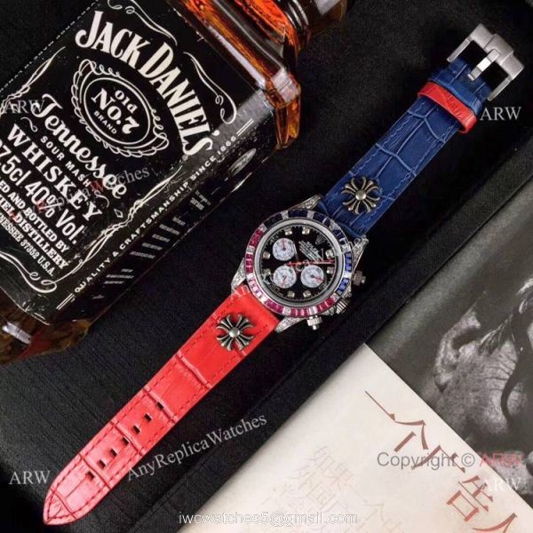 Rolex Rianbow Daytona SS Black Face Watch New Style Rolex Rianbow Daytona SS Black Face Watch New Style