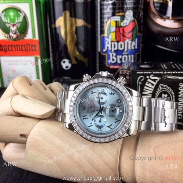 Rolex Daytona Ss Glacier Blue Watch Fake Rolex with Diamond Bezel Rolex Daytona Ss Glacier Blue Watch Fake Rolex with Diamond Bezel
