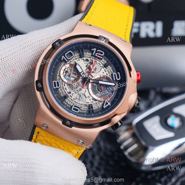 New Replica Hublot Classic Fusion Ferrari GT Chronograph Watch Rose Gold New Replica Hublot Classic Fusion Ferrari GT Chronograph Watch Rose Gold