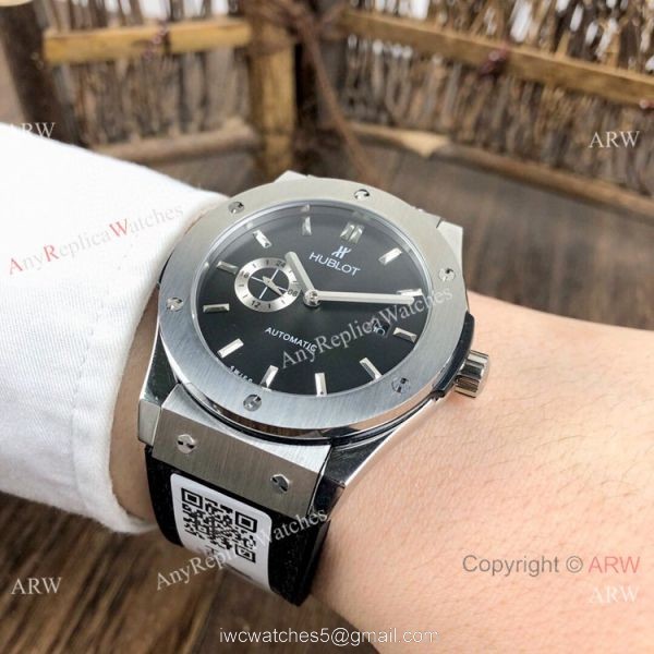Fake Hublot Classic Fusion SS Black Dial Watches 42mm Fake Hublot Classic Fusion SS Black Dial Watches 42mm