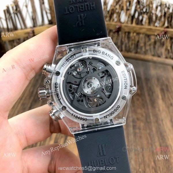 Hublot Big Bang Unico Replica Watches Rainbow Bezel Skeleton Dial Hublot Clear Watch Hublot Big Bang Unico Replica Watches Rainbow Bezel Skeleton Dial Hublot Clear Watch
