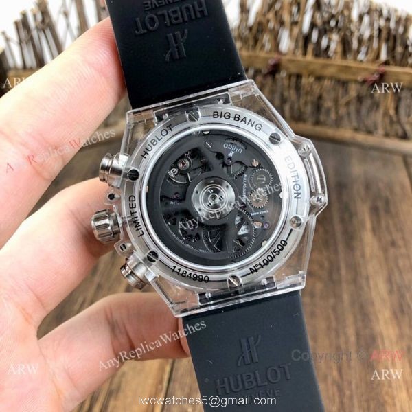Big Bang Unico Diamond Bezel Hublot Transparent Watch New Replica Big Bang Unico Diamond Bezel Hublot Transparent Watch New Replica
