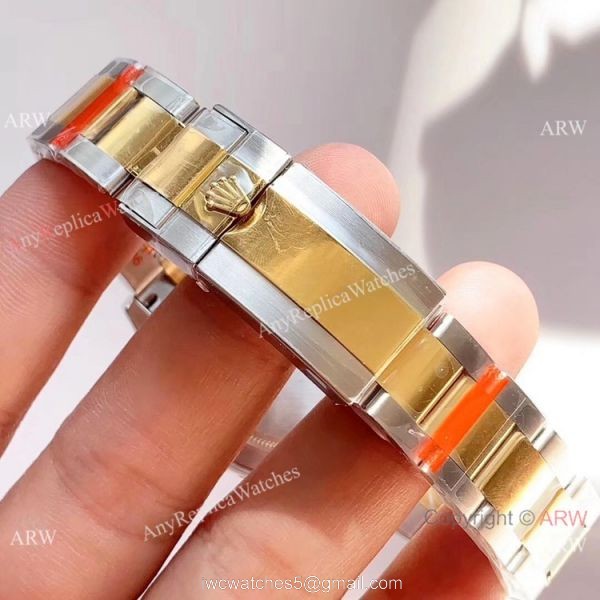 1:1 Best Clone Rolex Daytona Two Tone White Dial Watch Noob Factory 904L 4130 Movement 1:1 Best Clone Rolex Daytona Two Tone White Dial Watch Noob Factory 904L 4130 Movement